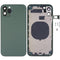 Cache de boîtier de cadre givré avec l'apparence imitation d'IP13 Pro pour iPhone 11 (Green)